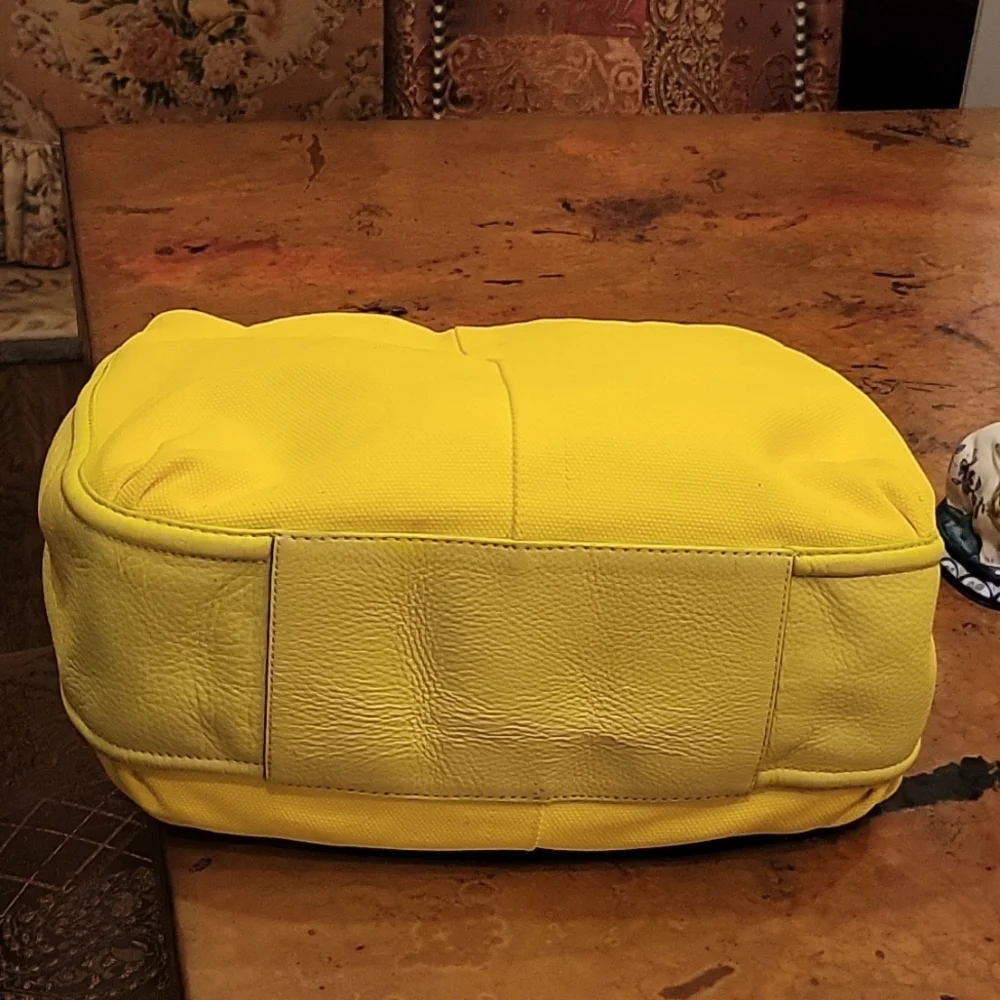 Coach Avery Canvas & Leather Hobo Bag